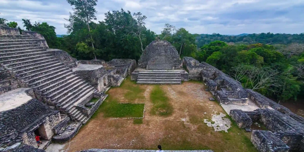 Caana at Caracol Archaeological Reserve on a guided tour from San Ignacio, Belize