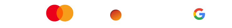 Five-brand payment logo strip
