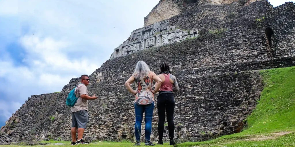 Xunantunich Maya site on a guided tour from San Ignacio, Belize